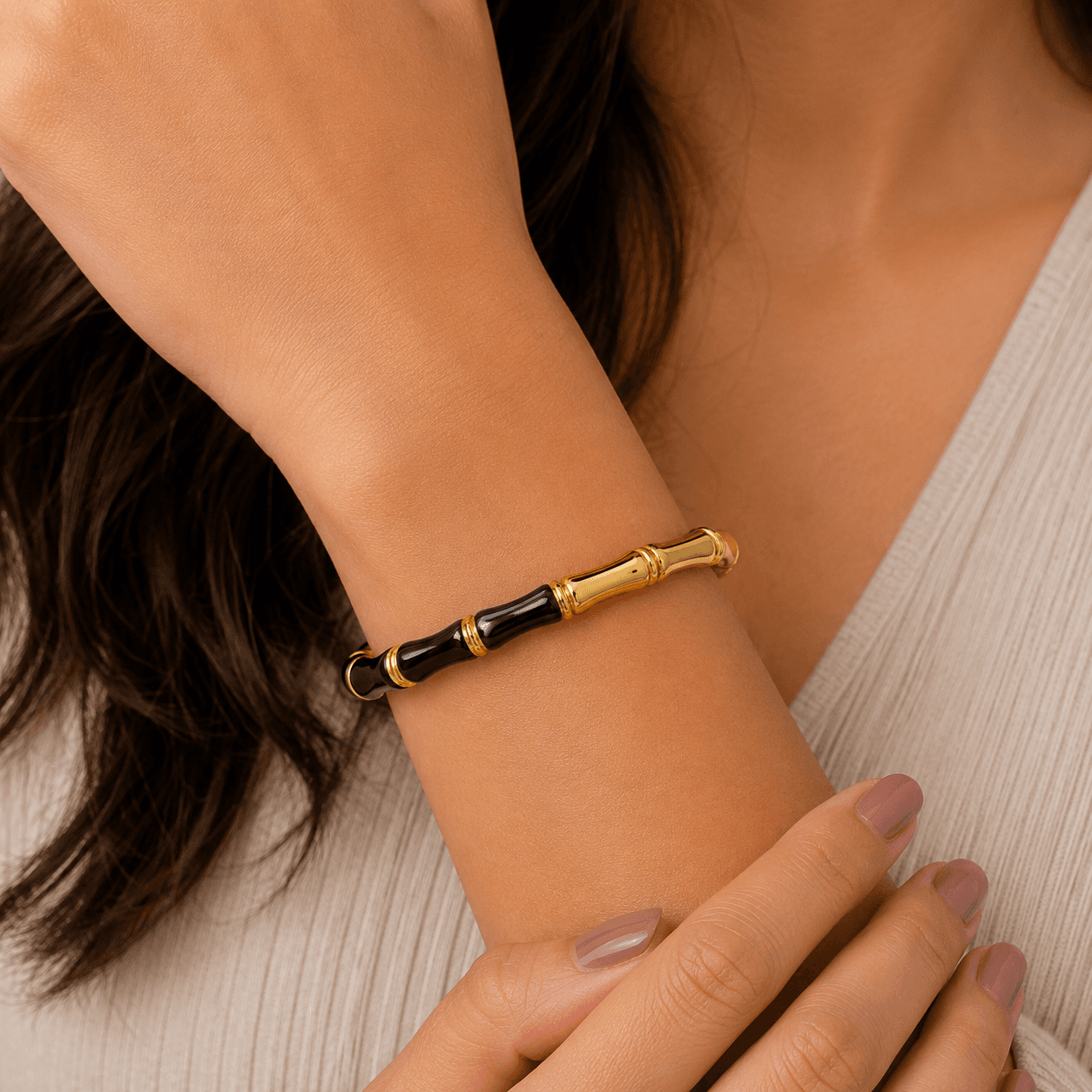 Midnight Eclipse Demi-Fine Bangle — thumbnail 4