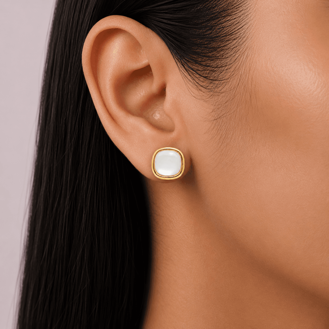 Soft Oval Demi-Fine Earrings — thumbnail 5