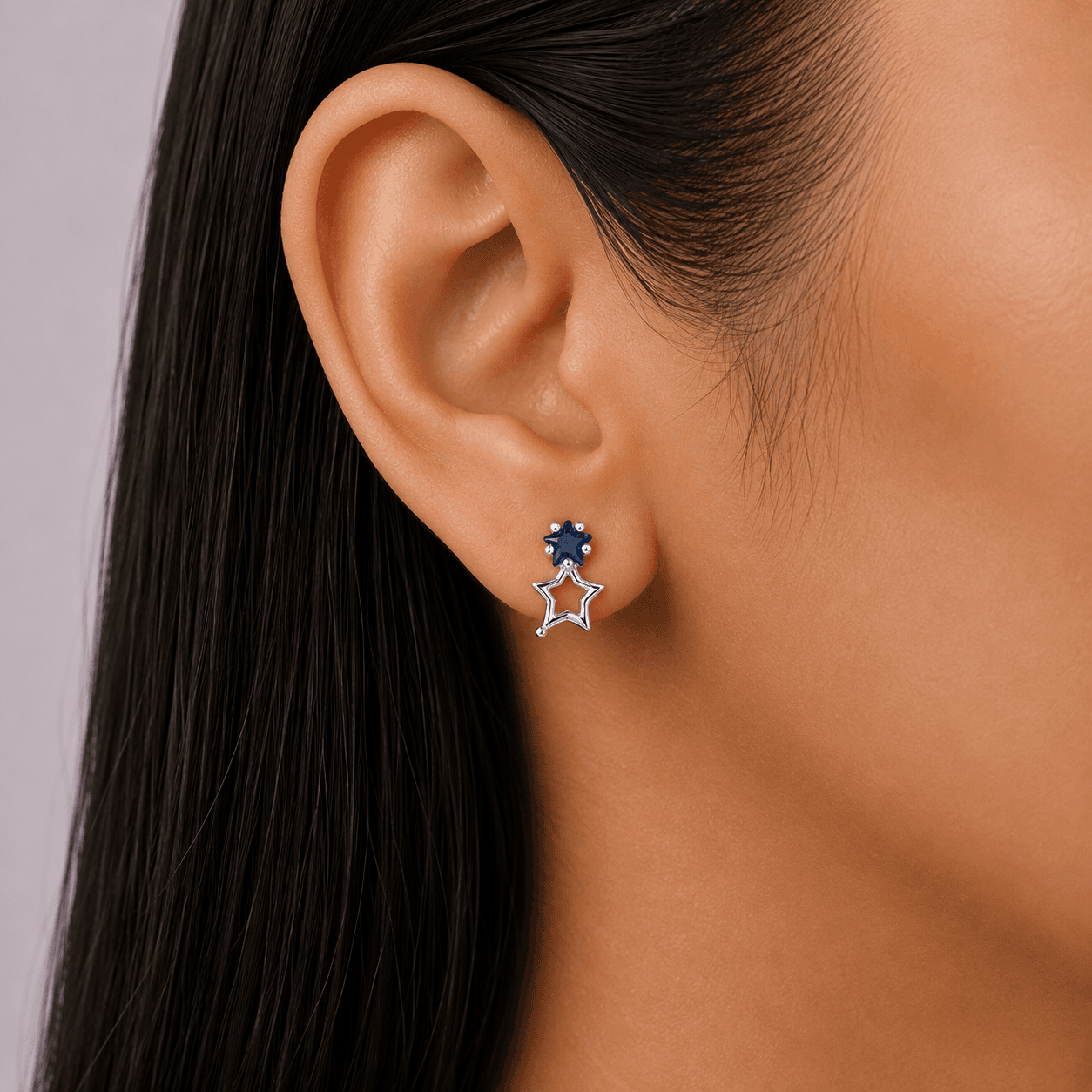 Azure Bloom Demi-Fine Earrings — thumbnail 4