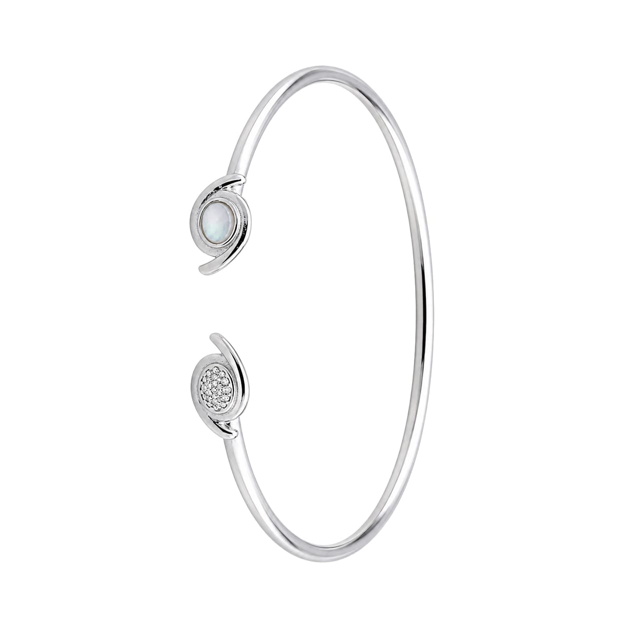 Heartline 925 Sterling Silver Bangle — thumbnail 3