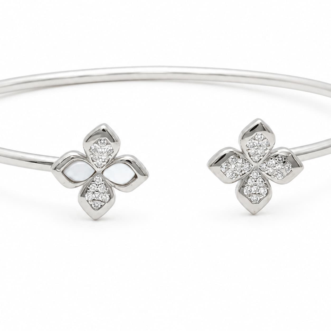 Sculpted Edge 925 Sterling Silver Bangle — thumbnail 4