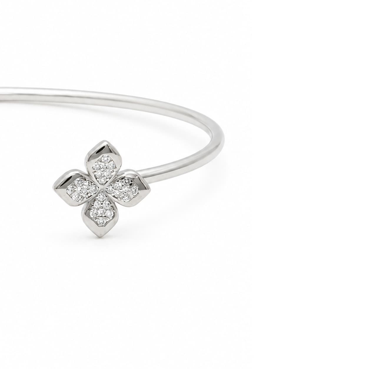 Sculpted Edge 925 Sterling Silver Bangle — thumbnail 3