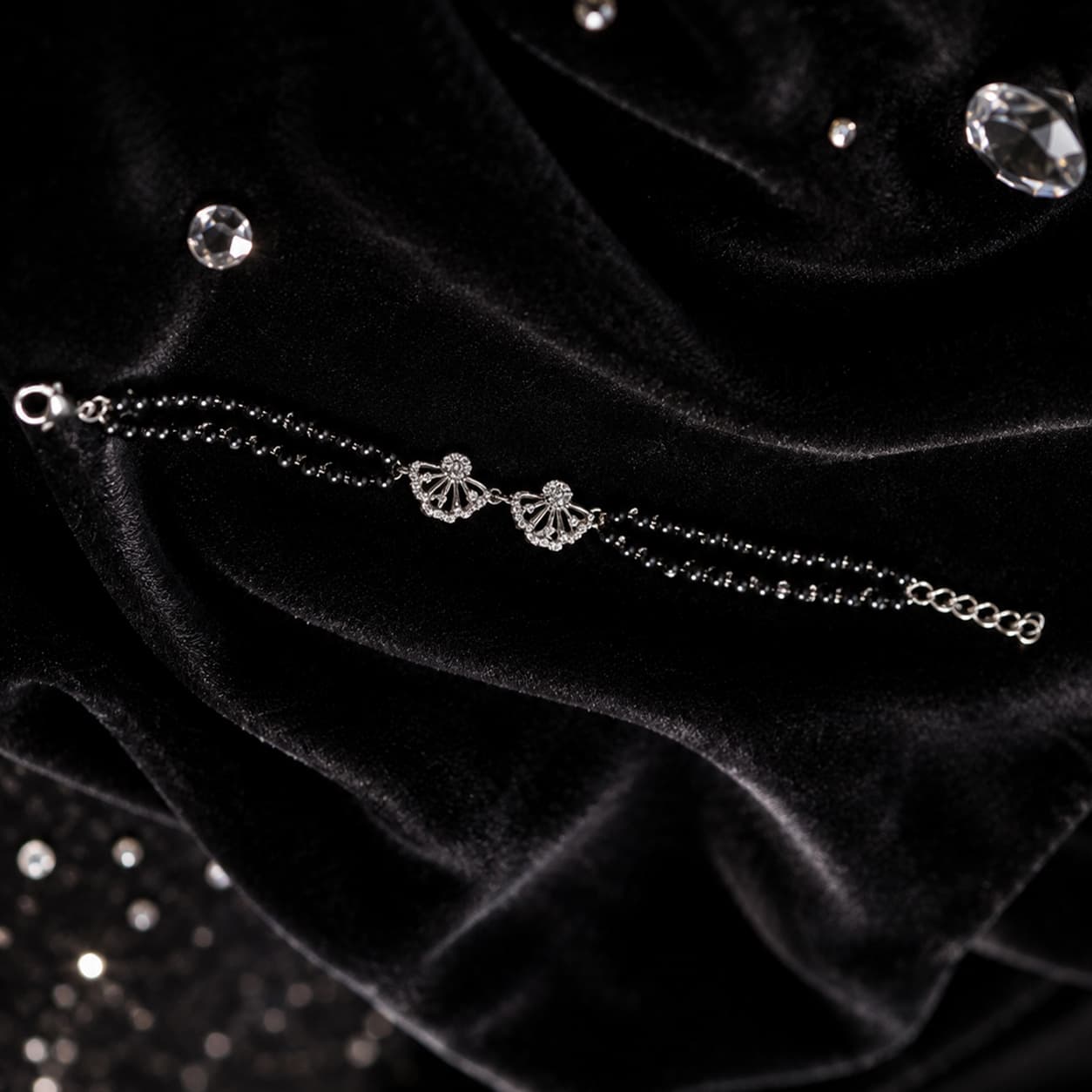 Midnight Bead 925 Sterling Silver Bracelet — thumbnail 3