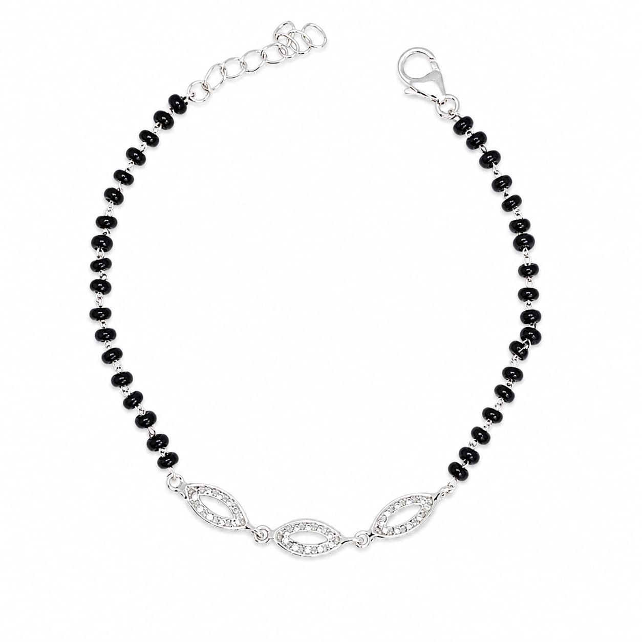 Nightfall Bead 925 Sterling Silver Bracelet — thumbnail 1