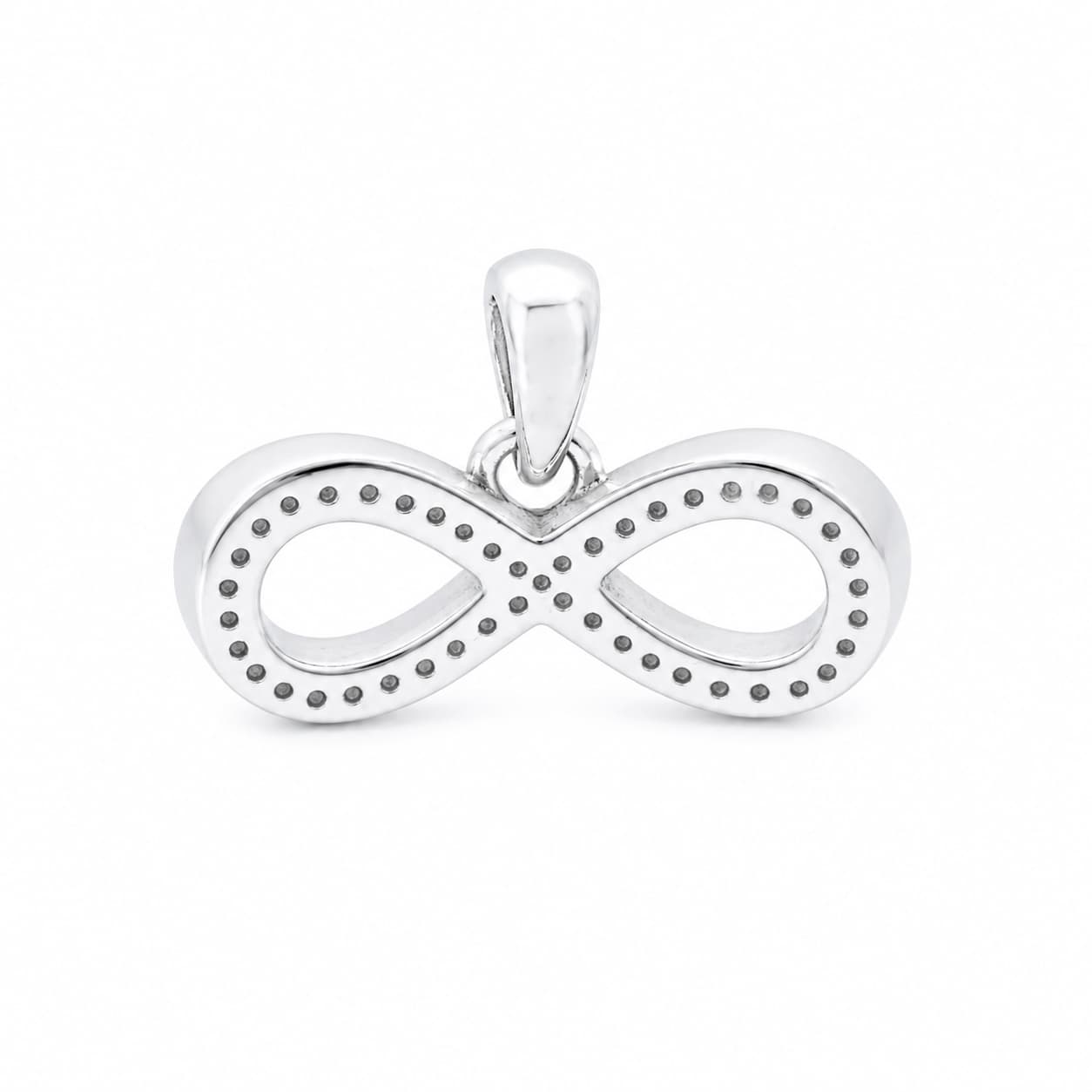 Infinity Bow 925 Sterling Silver Pendant — thumbnail 3