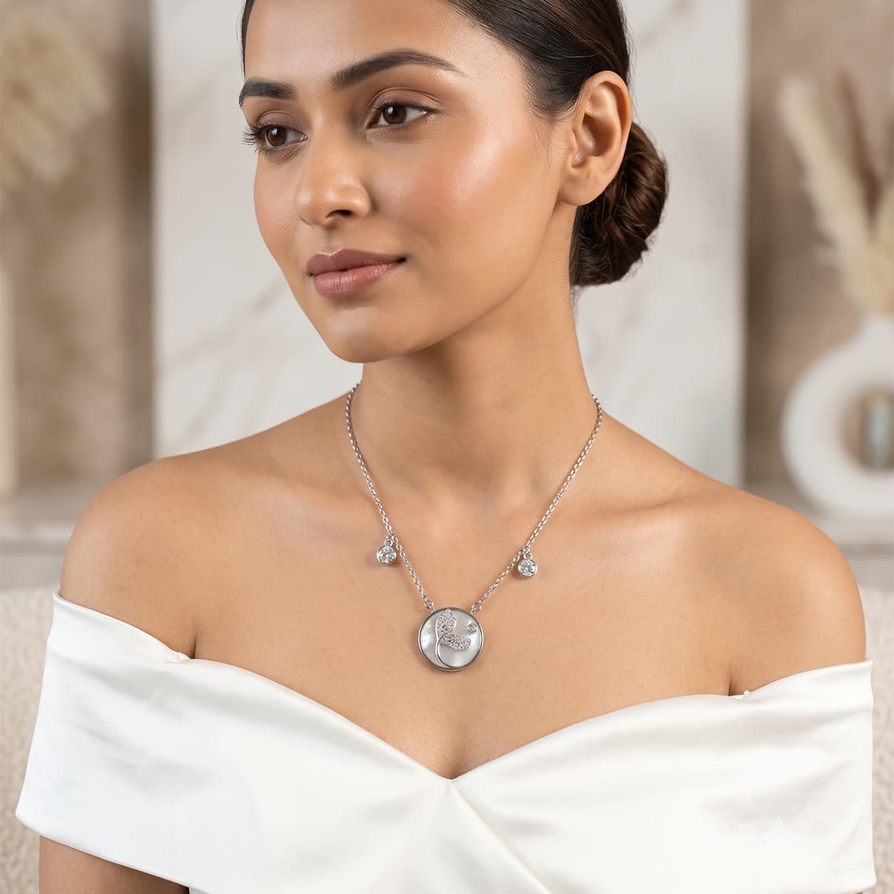 Signature Pearl 925 Sterling Silver Pendant — thumbnail 3