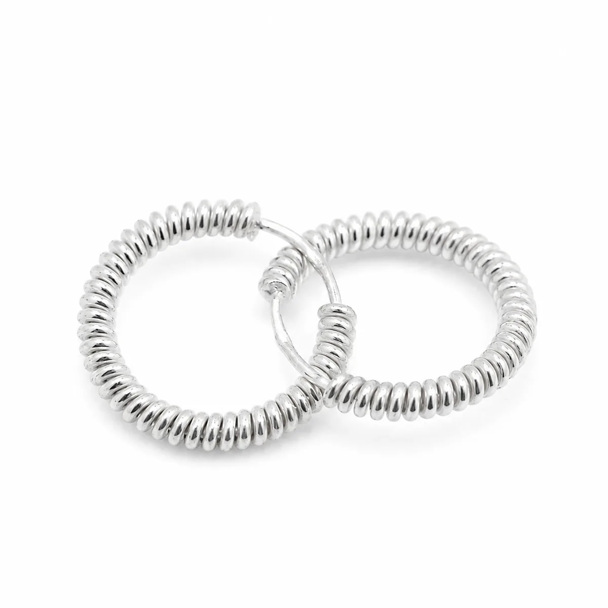 Infinity Spiral 925 Sterling Silver Earrings