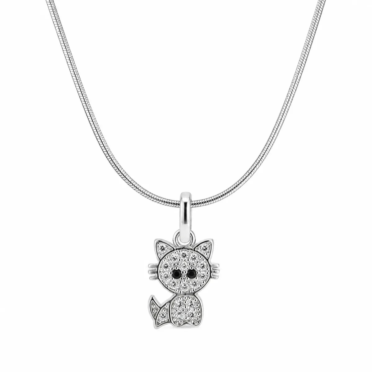 Midnight Kitty 925 Sterling Silver Pendant
