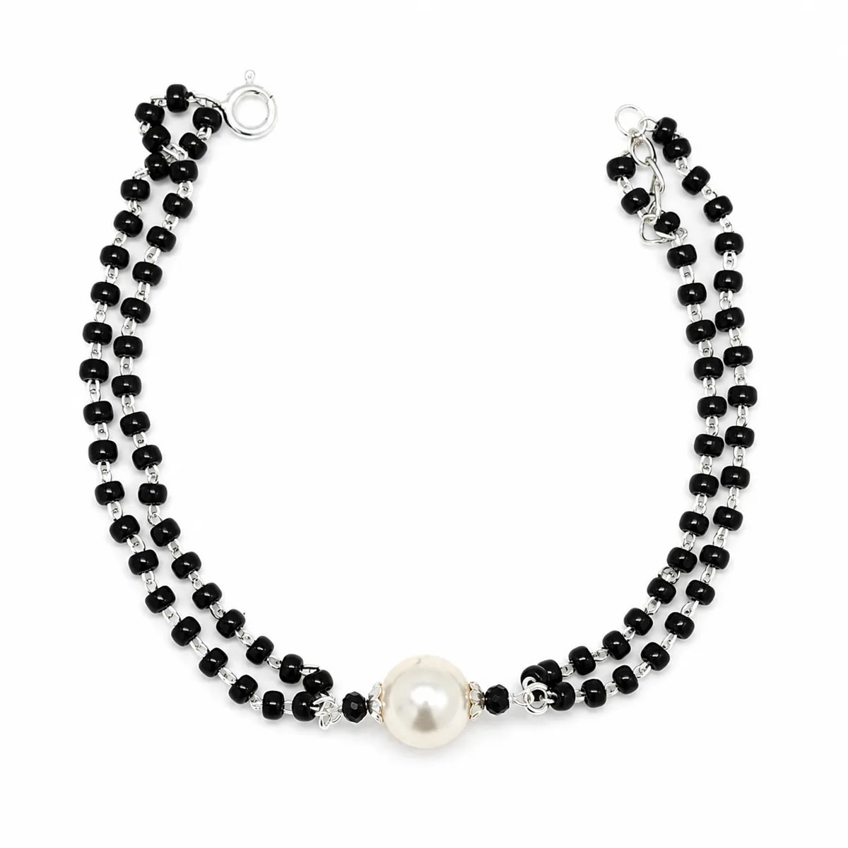 Midnight Pearl 925 Sterling Silver Bracelet