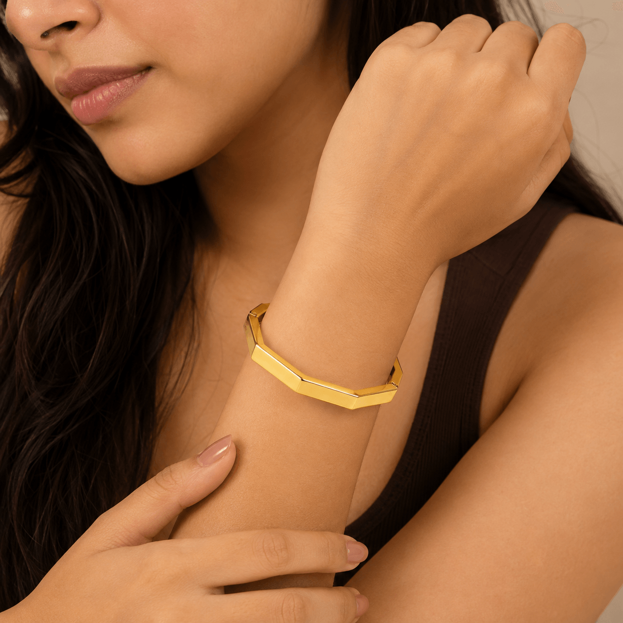 Hexa Muse Demi-Fine Bangle — view 4