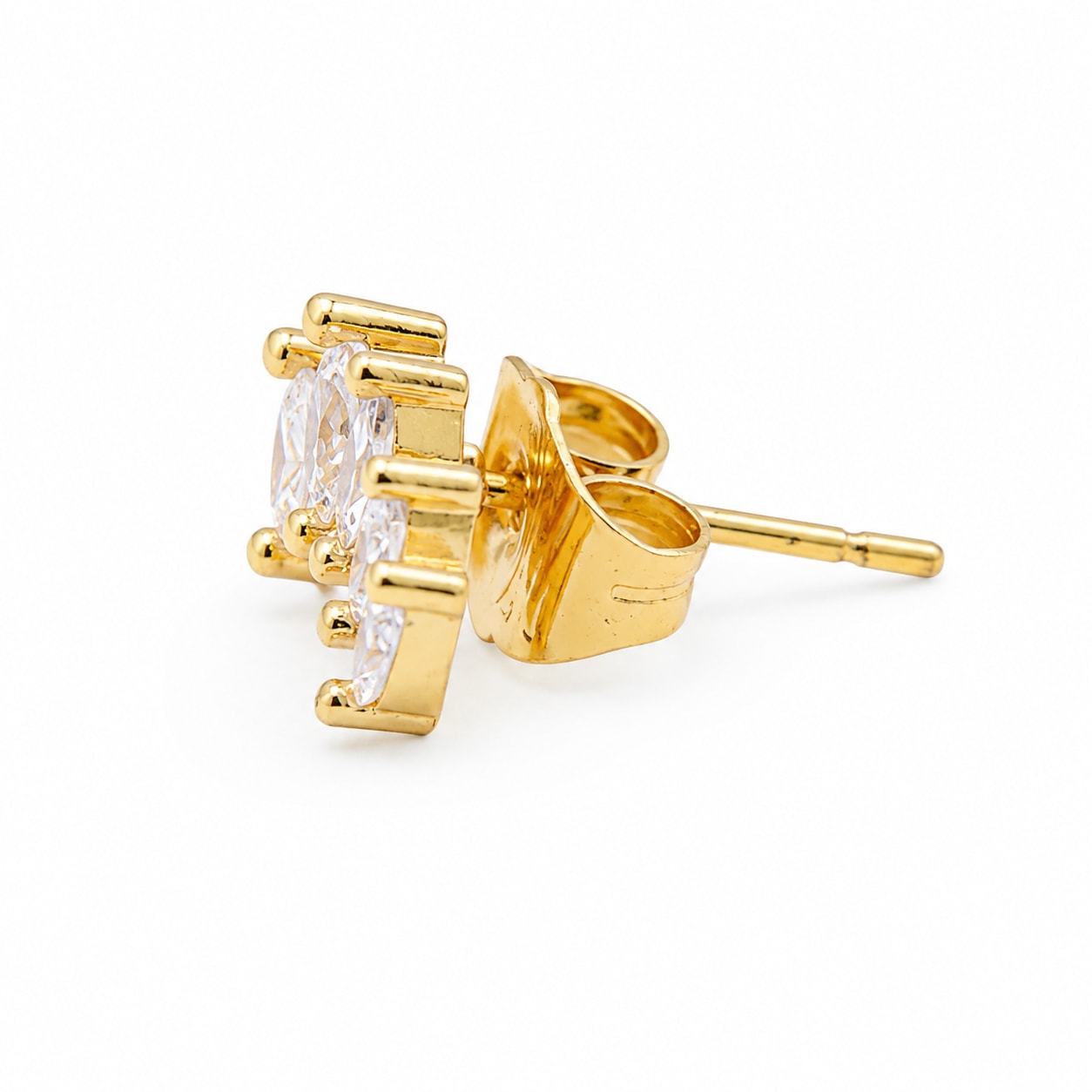 Qutra Crystal Demi-Fine Earrings — view 2