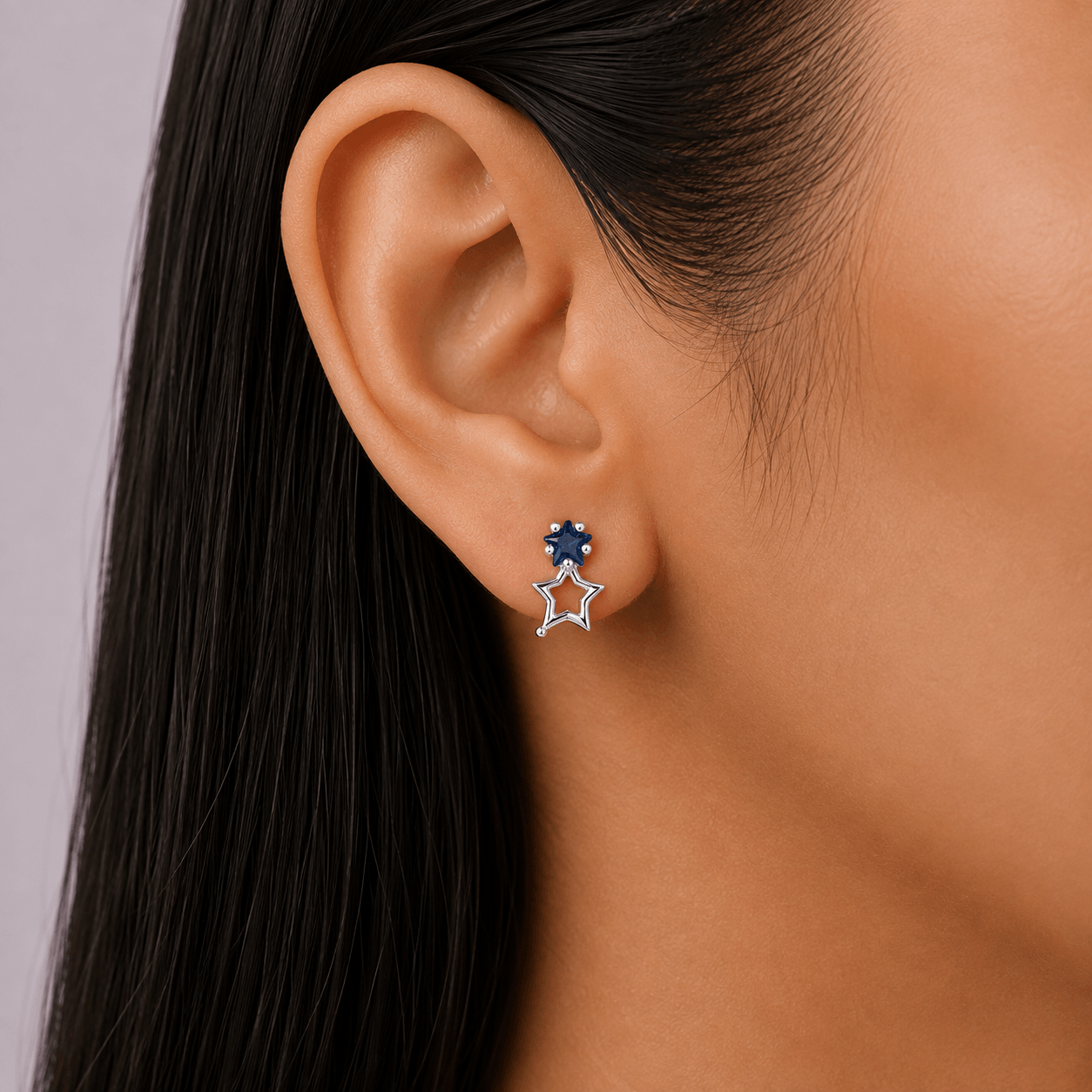 Azure Bloom Demi-Fine Earrings — view 4