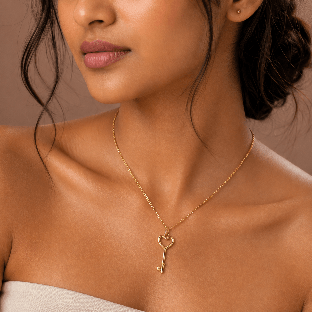 Lucky Key Demi-Fine Pendant — view 3