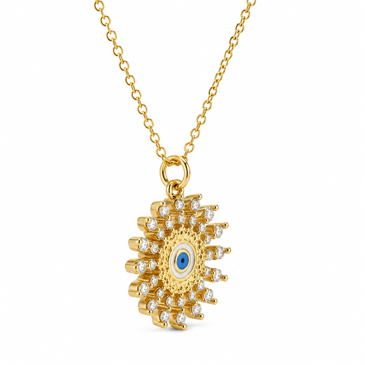 Astra Sunburst Demi-Fine Pendant — view 2