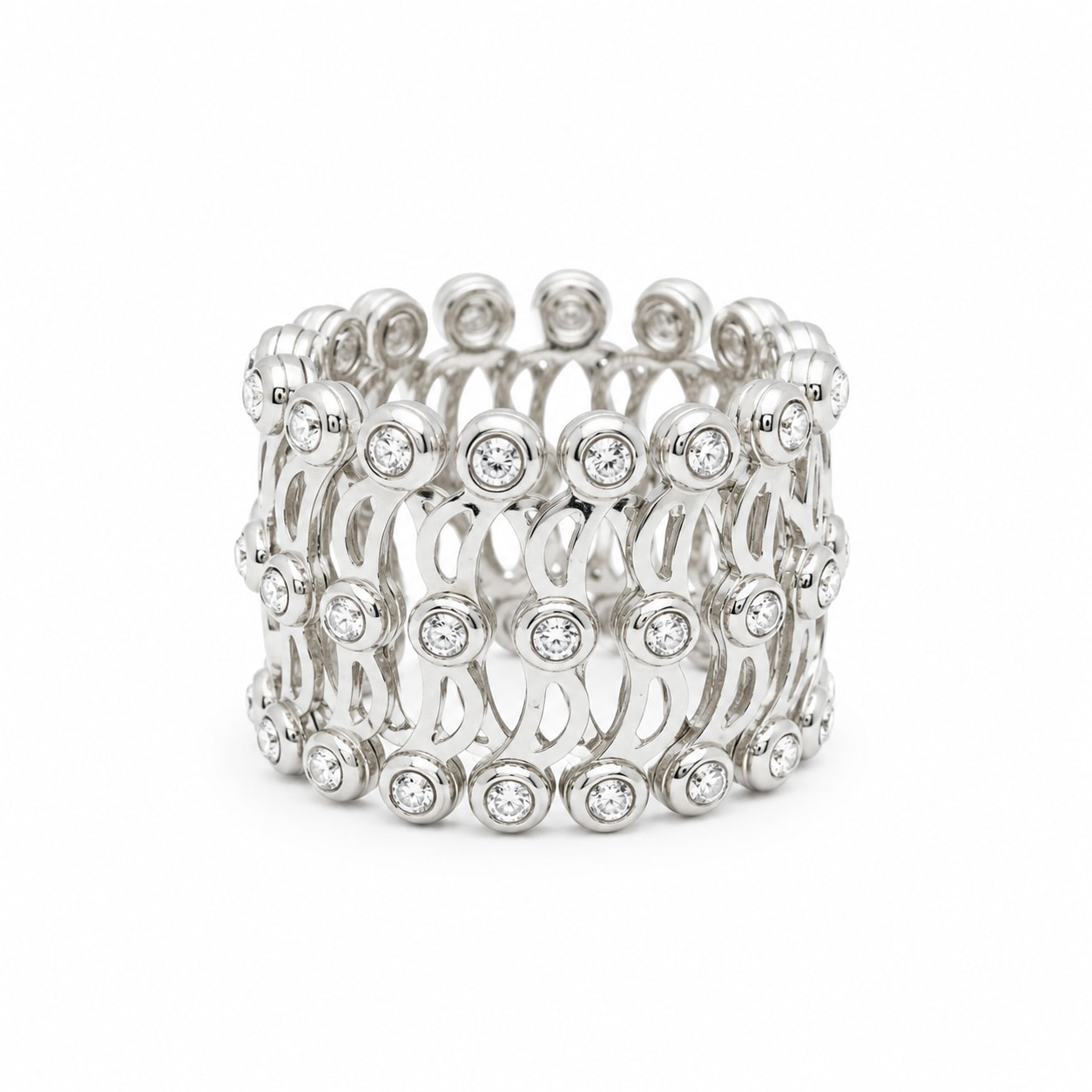 Silver Daze 925 Sterling Silver Bangle — view 2