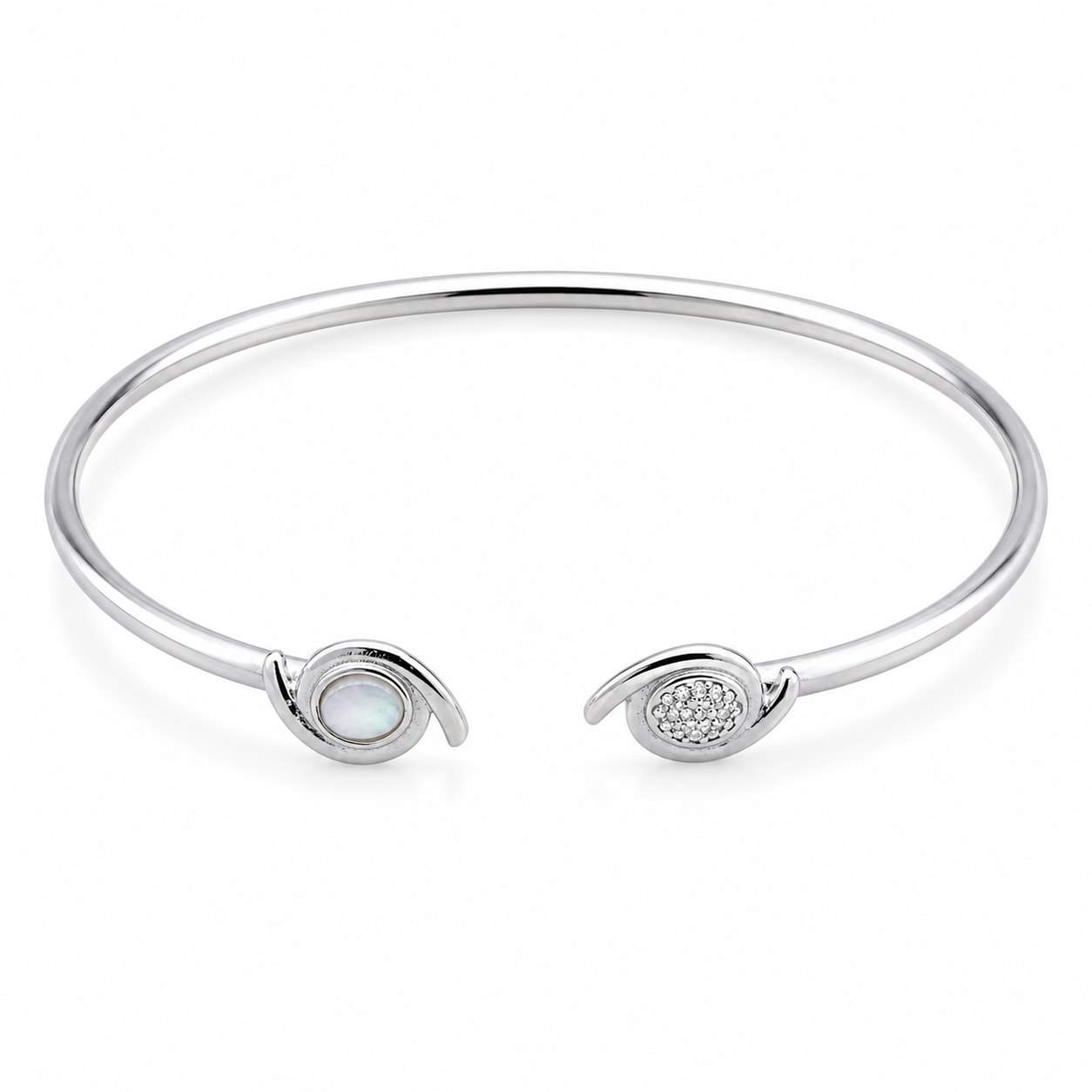 Heartline 925 Sterling Silver Bangle