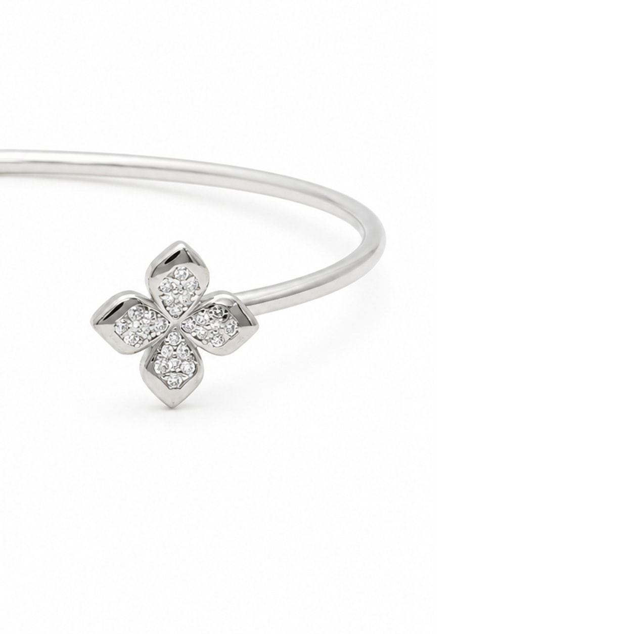 Sculpted Edge 925 Sterling Silver Bangle — view 3