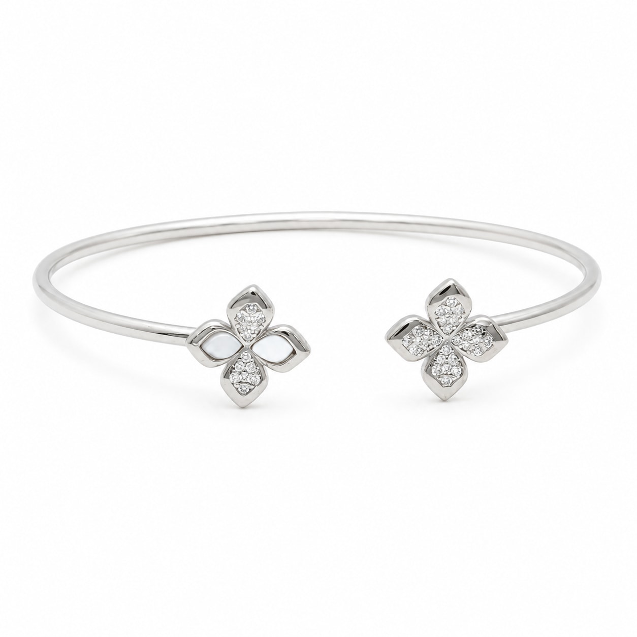 Sculpted Edge 925 Sterling Silver Bangle