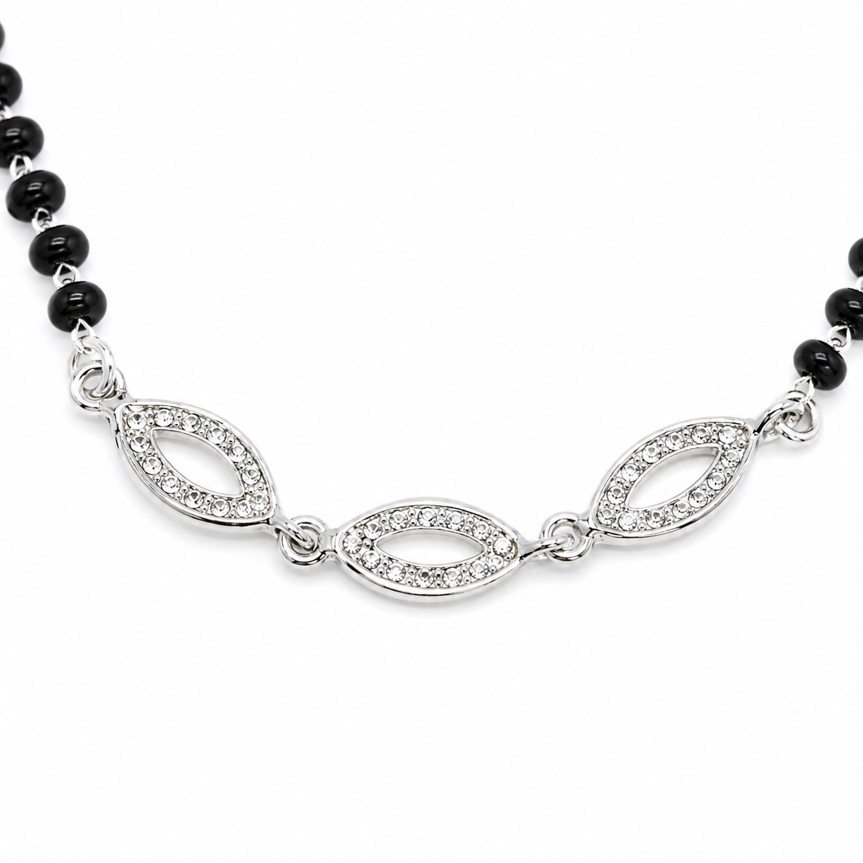 Nightfall Bead 925 Sterling Silver Bracelet — view 2