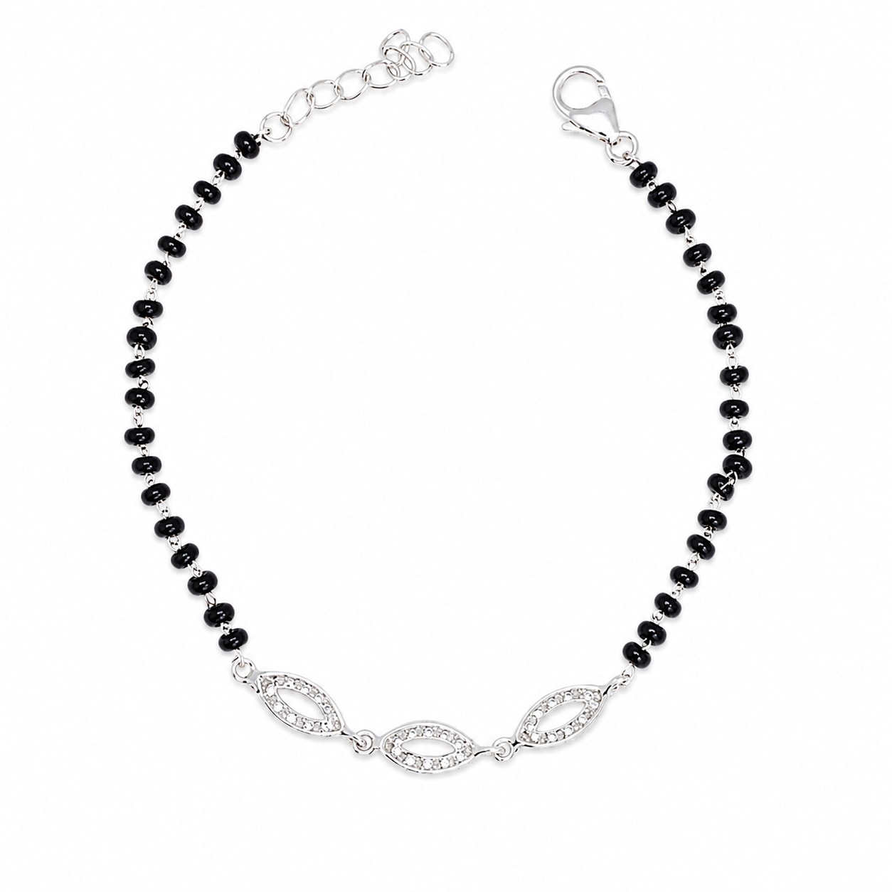 Nightfall Bead 925 Sterling Silver Bracelet