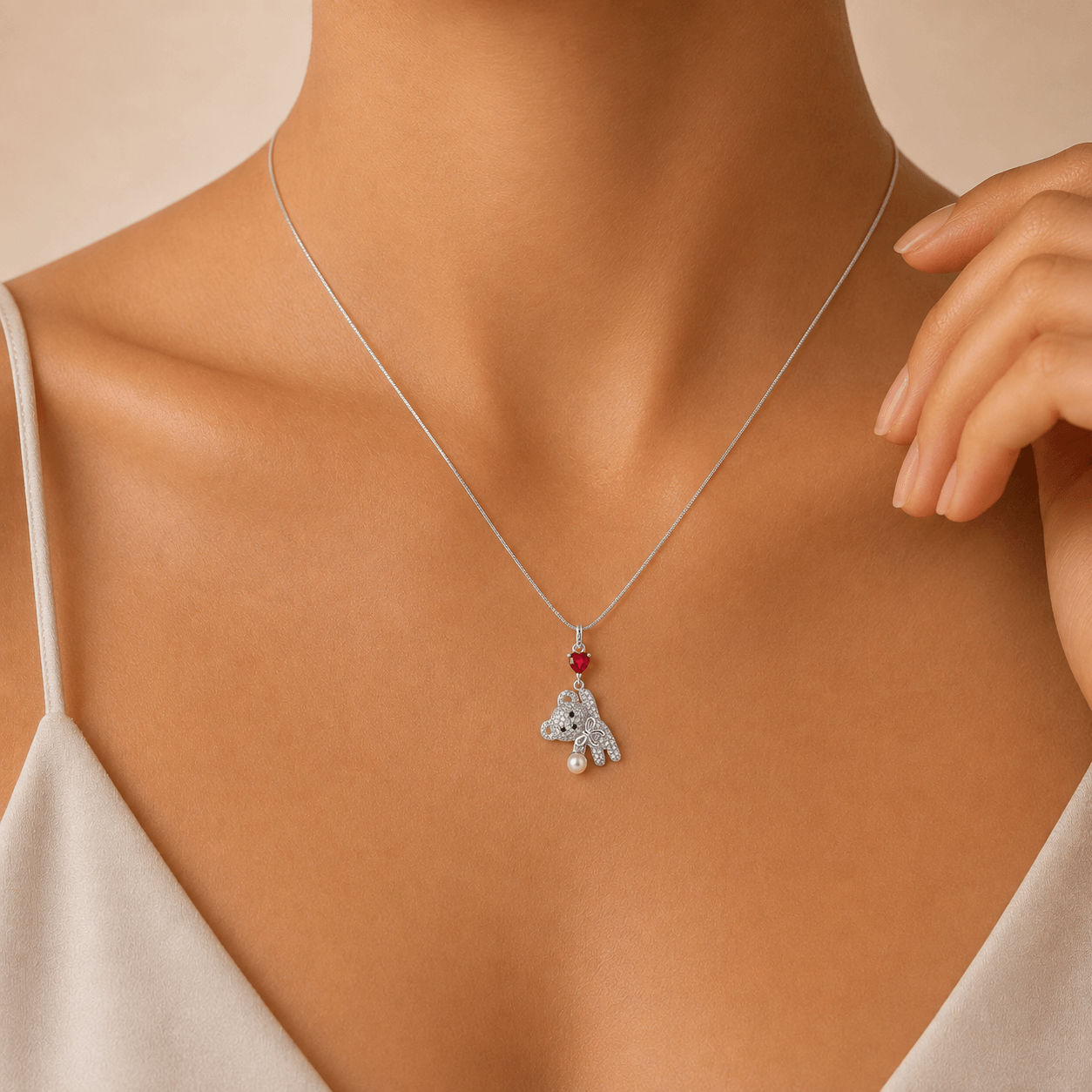 Teddy Love 925 Sterling Silver Pendant — view 5