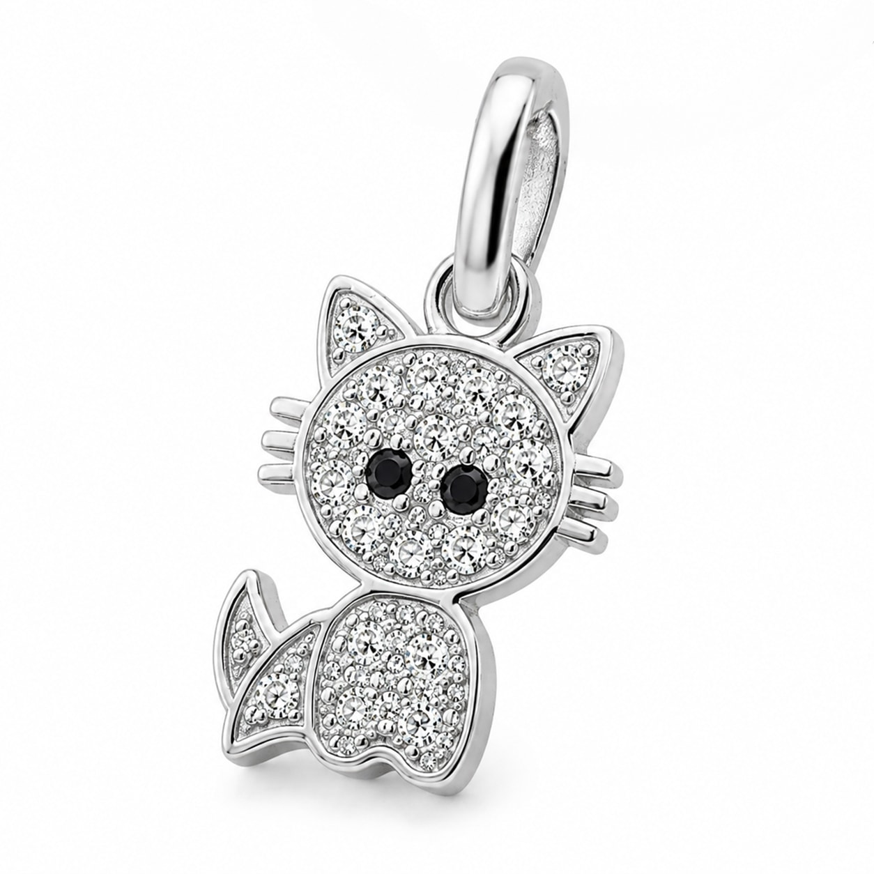 Midnight Kitty 925 Sterling Silver Pendant — view 3