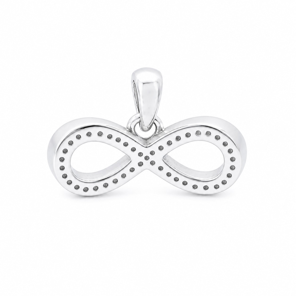 Infinity Bow 925 Sterling Silver Pendant — view 3