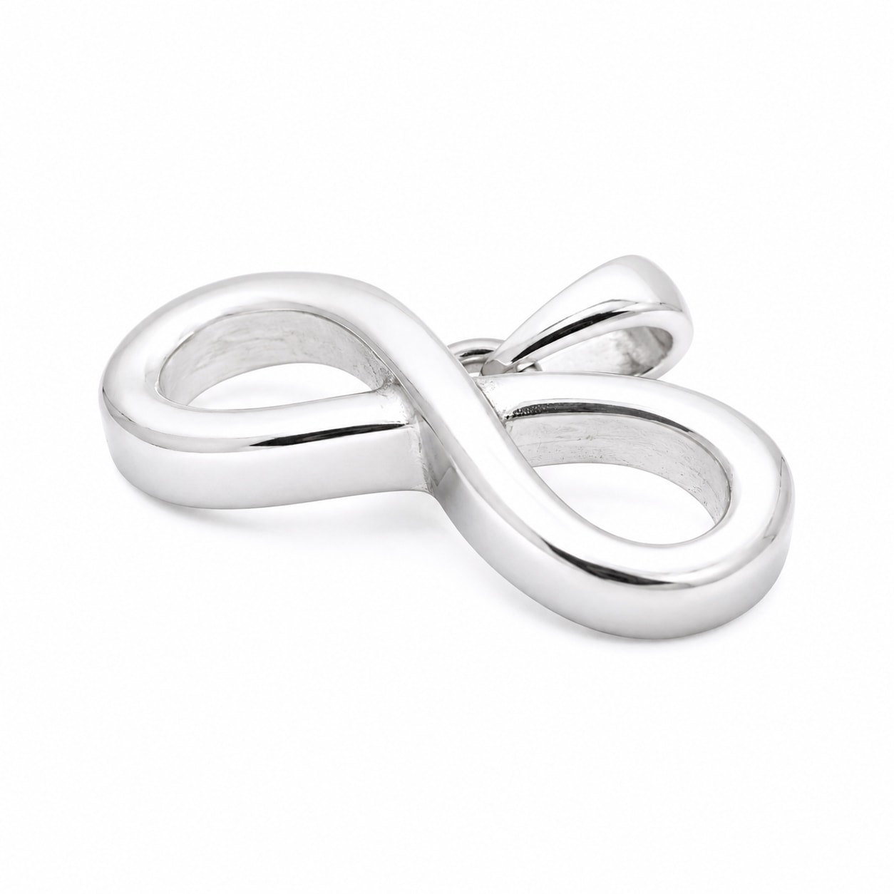 Infinity Bow 925 Sterling Silver Pendant — view 2