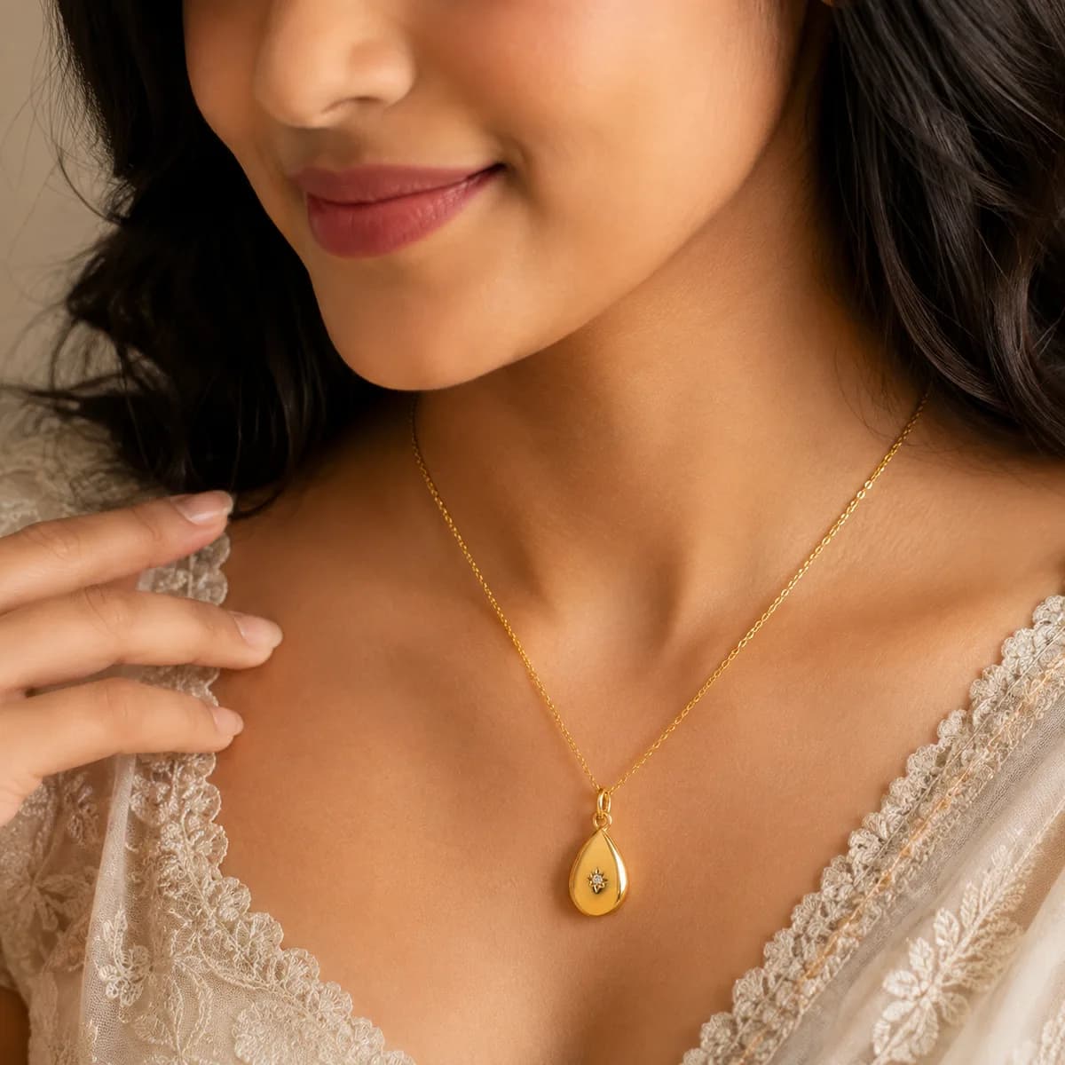 Model wearing Little Love Note